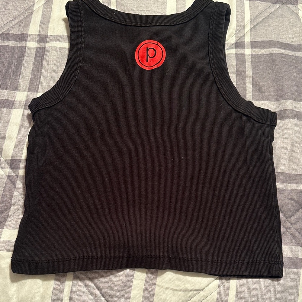 Black & Light Pink Ribbed Tank Tops - Pure Barre - Picture 3 of 5
